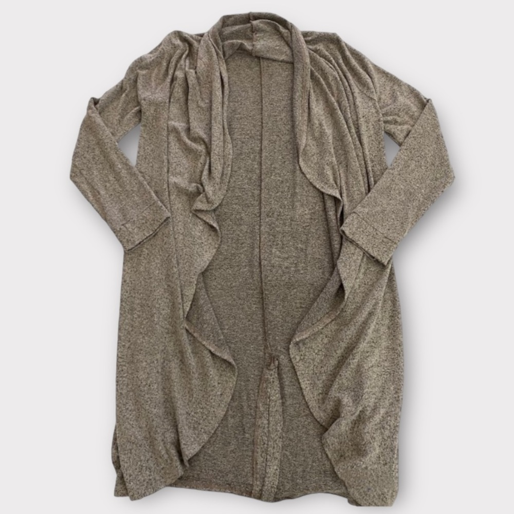 Lazy Sundays Women’s Duster Cardigan Small Open Waterfall Front Cozycore
